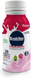 S-NUTRITION - SUPLEMENTO ALIMENTICIO LIQUIDO 16 PACK - 237ml SABOR FRESA