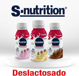 S-NUTRITION - SUPLEMENTO ALIMENTICIO LIQUIDO 16 PACK - 237ml SABOR CHOCOLATE
