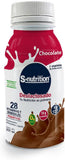 S-NUTRITION - SUPLEMENTO ALIMENTICIO LIQUIDO 16 PACK - 237ml SABOR CHOCOLATE